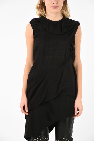 Silk and Wool TRILOBITE Draped Top