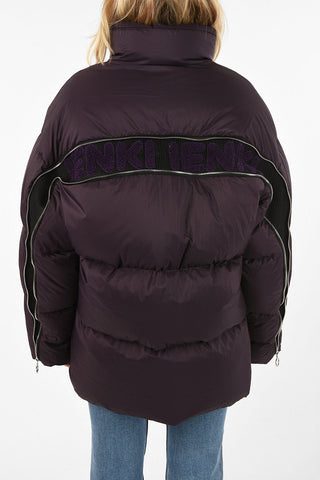 Destructured Down Jacket With Zip Closure
