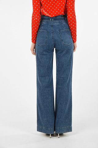 high-rise waist SUKEY bootcut jeans with belt