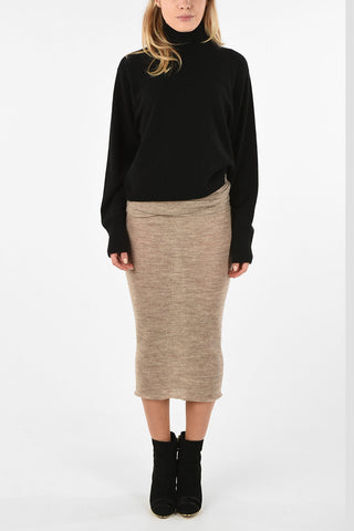 WORLDS END Wool Longuette Skirt