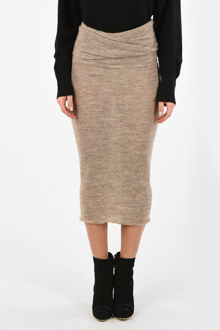 WORLDS END Wool Longuette Skirt