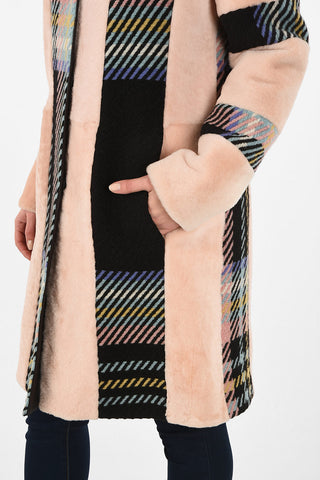 Shearling with Embroidered Details