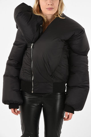 full zip DOLL BOMBER Cropped Down jacket