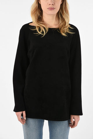 Chenille Boat Neck Pullover
