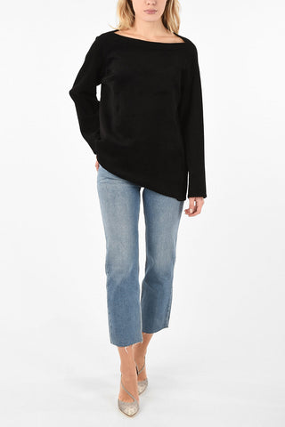 Chenille Boat Neck Pullover