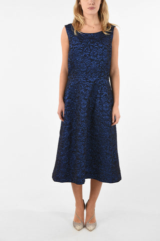 Brocade Dress with Front Pocket