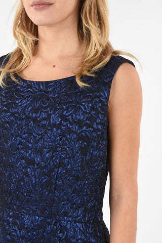 Brocade Dress with Front Pocket