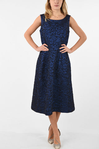 Brocade Dress with Front Pocket