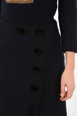 kissing cuffs wrap skirt