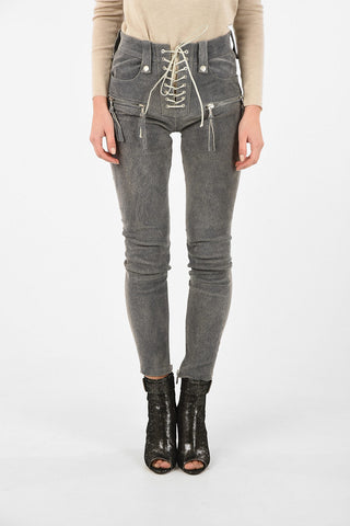 leather skinny fit pants
