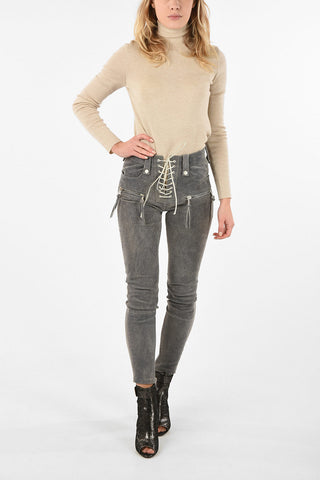 leather skinny fit pants