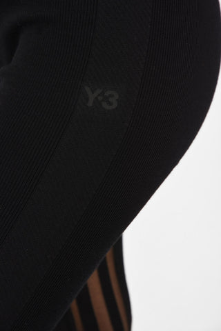 ADIDAS Ribbed leggings with Side Band