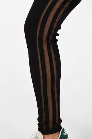 ADIDAS Ribbed leggings with Side Band