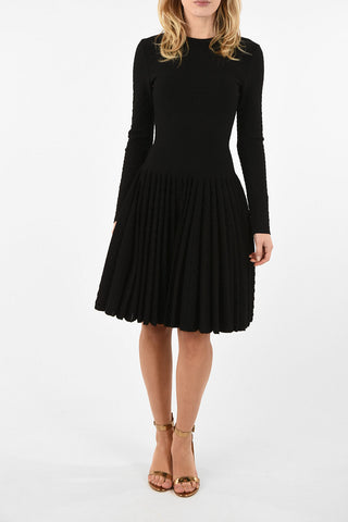 Pleated Midi Dress