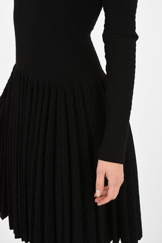 Pleated Midi Dress