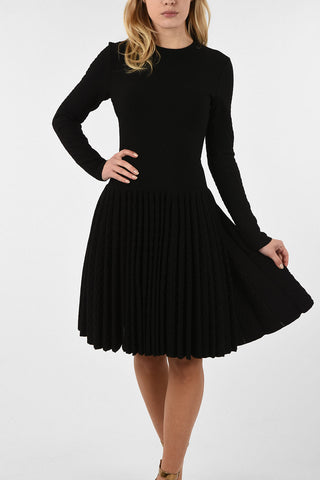 Pleated Midi Dress
