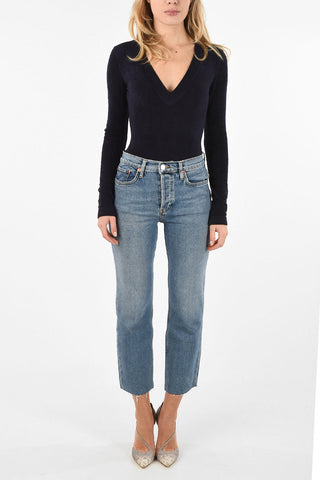 Chenille V Neck Bodysuit