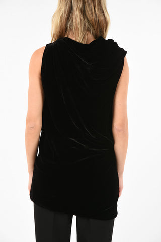 Draped Velvet KNOT Top