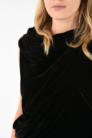 Draped Velvet KNOT Top