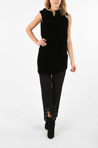 Draped Velvet KNOT Top