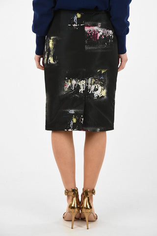 High Waist Mini Skirt with AUDRE CLUB KIDS Print