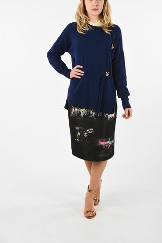 High Waist Mini Skirt with AUDRE CLUB KIDS Print