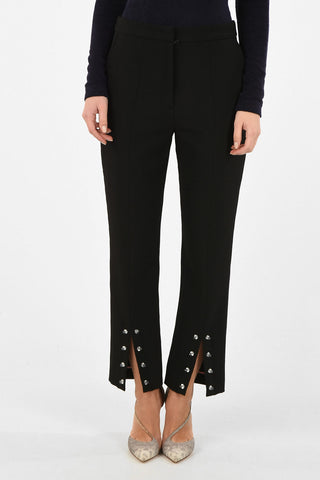 Single Pleat split-hem Pants