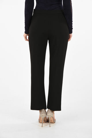 Single Pleat split-hem Pants