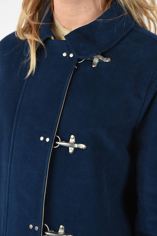 Montgomery in Velluto Imbottito Con Chiusura a Zip e Moschettoni