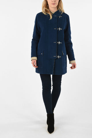 Montgomery in Velluto Imbottito Con Chiusura a Zip e Moschettoni