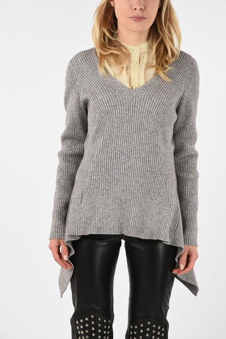 Ribbed GRACE v-neck sweater