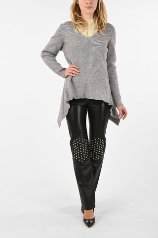 Ribbed GRACE v-neck sweater
