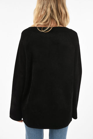Boat Neck Chenille Pullover