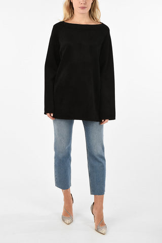 Boat Neck Chenille Pullover