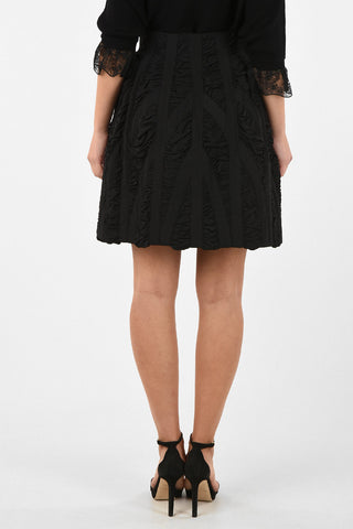 Ruched mini bubble skirt