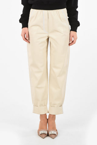 ecoleather drawstring waist harem pants