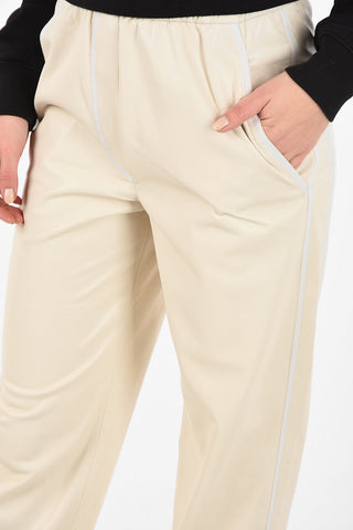 ecoleather drawstring waist harem pants