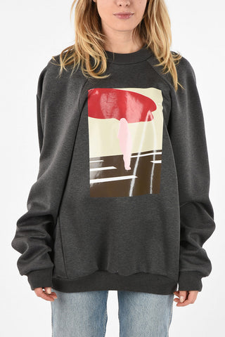 Printed Crewneck Sweatshirt