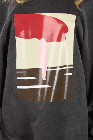 Printed Crewneck Sweatshirt