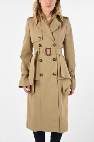 Structured Double-Breasted Trench with Belt