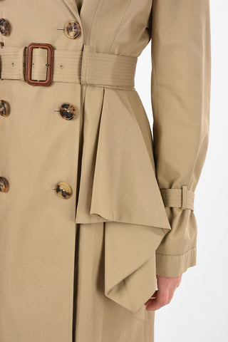 Structured Double-Breasted Trench with Belt