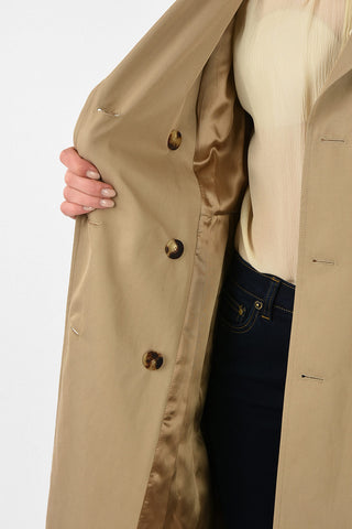 Structured Double-Breasted Trench with Belt