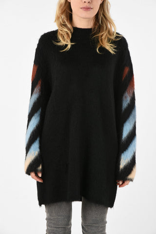 crew-neck knit dress