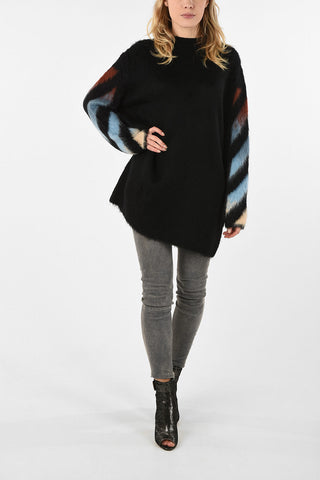 crew-neck knit dress