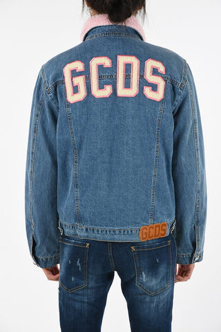 Denim Jacket with Faux Fur Lining