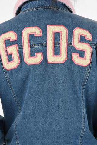 Denim Jacket with Faux Fur Lining