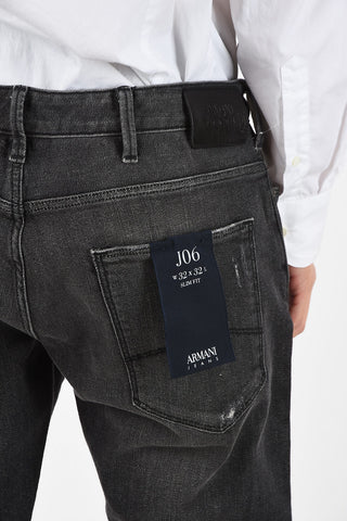 ARMANI JEANS 18cm Slim Fit J06 Distressed Jeans L32