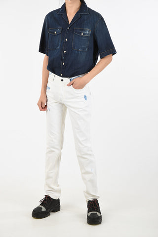 17cm bleached jeans