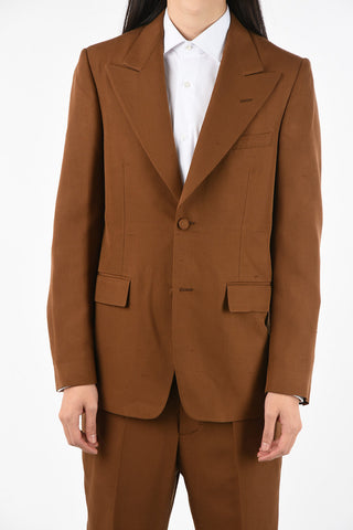 MM14 vintage Effect no vent peak lapel 2-button suit