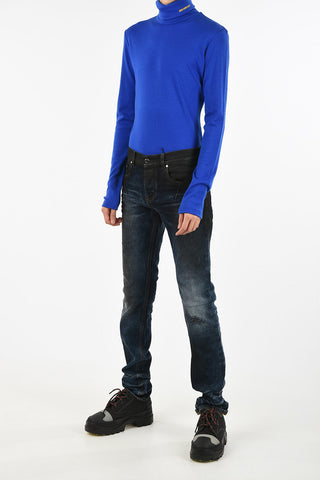 Acid Washed Slim Fit Jeans 16 cm